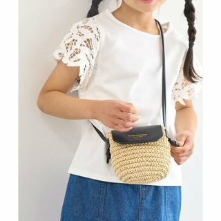 ロペピクニック(Rope' Picnic)の【ホワイト（10）】【KIDS】リンクコーデ/袖レースカットトップス(Tシャツ/カットソー)