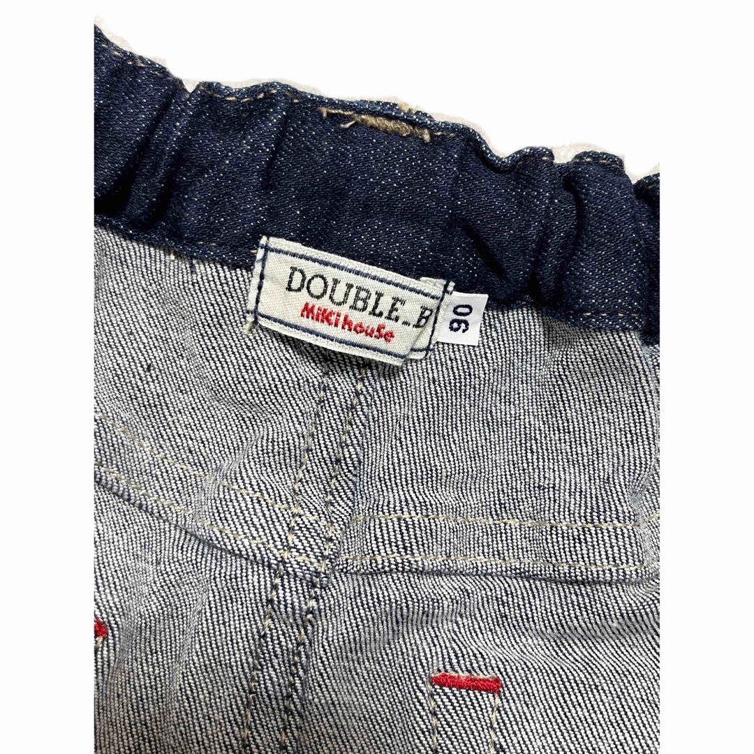 DOUBLE.B(ダブルビー)のDOUBLE_B/ダブルビー デニムスカートsize90 ミニ キッズ/ベビー/マタニティのキッズ服女の子用(90cm~)(スカート)の商品写真