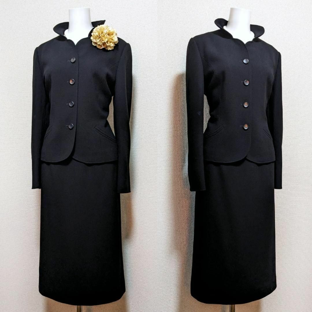 美品】ジュンアシダ 高級喪服礼服 スカートスーツ 9号 | gulatilaw.com