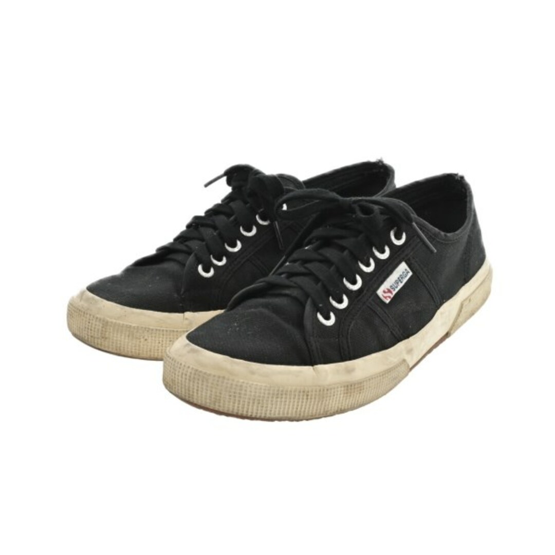 SUPERGA(スペルガ)のSUPERGA スペルガ スニーカー EU42(27cm位) 黒 【古着】【中古】 メンズの靴/シューズ(スニーカー)の商品写真