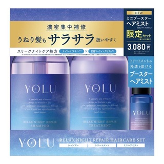 コーセーコスメポート(KOSE COSMEPORT)のYOLU(ヨル) リラックス　ナイトリペアセット【数量限定】(シャンプー/コンディショナーセット)