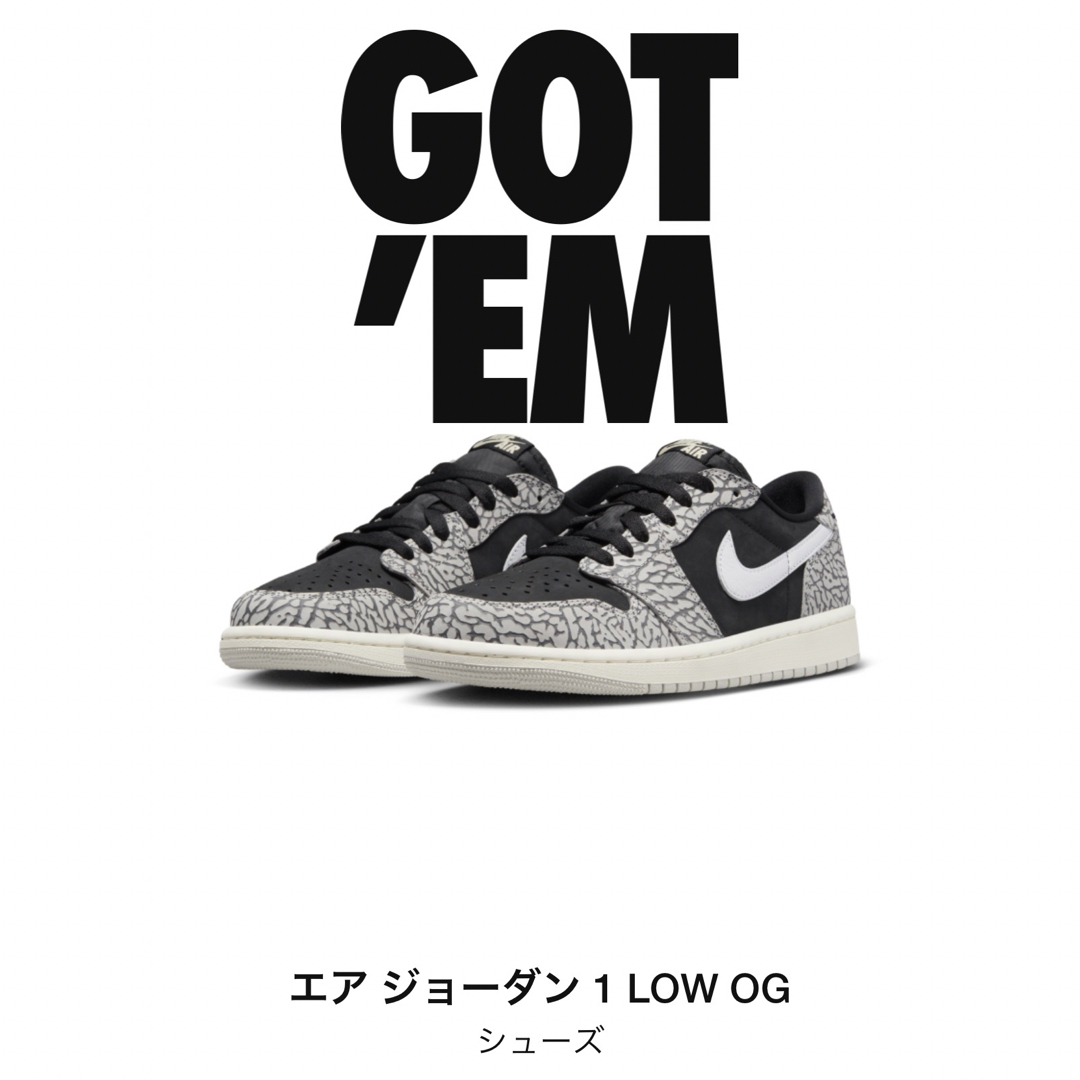 NIKE - NIKE エアジョーダン1 レトロ ロー OG 