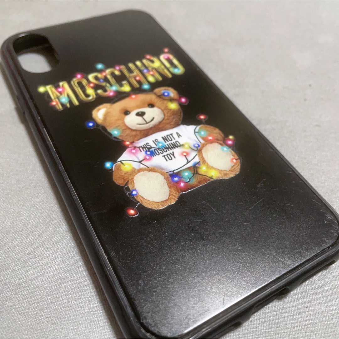 MOSCHINO(モスキーノ)のMOSCHINO モスキーノ　iPhone X 10　iPhoneケース　クマ スマホ/家電/カメラのスマホアクセサリー(iPhoneケース)の商品写真