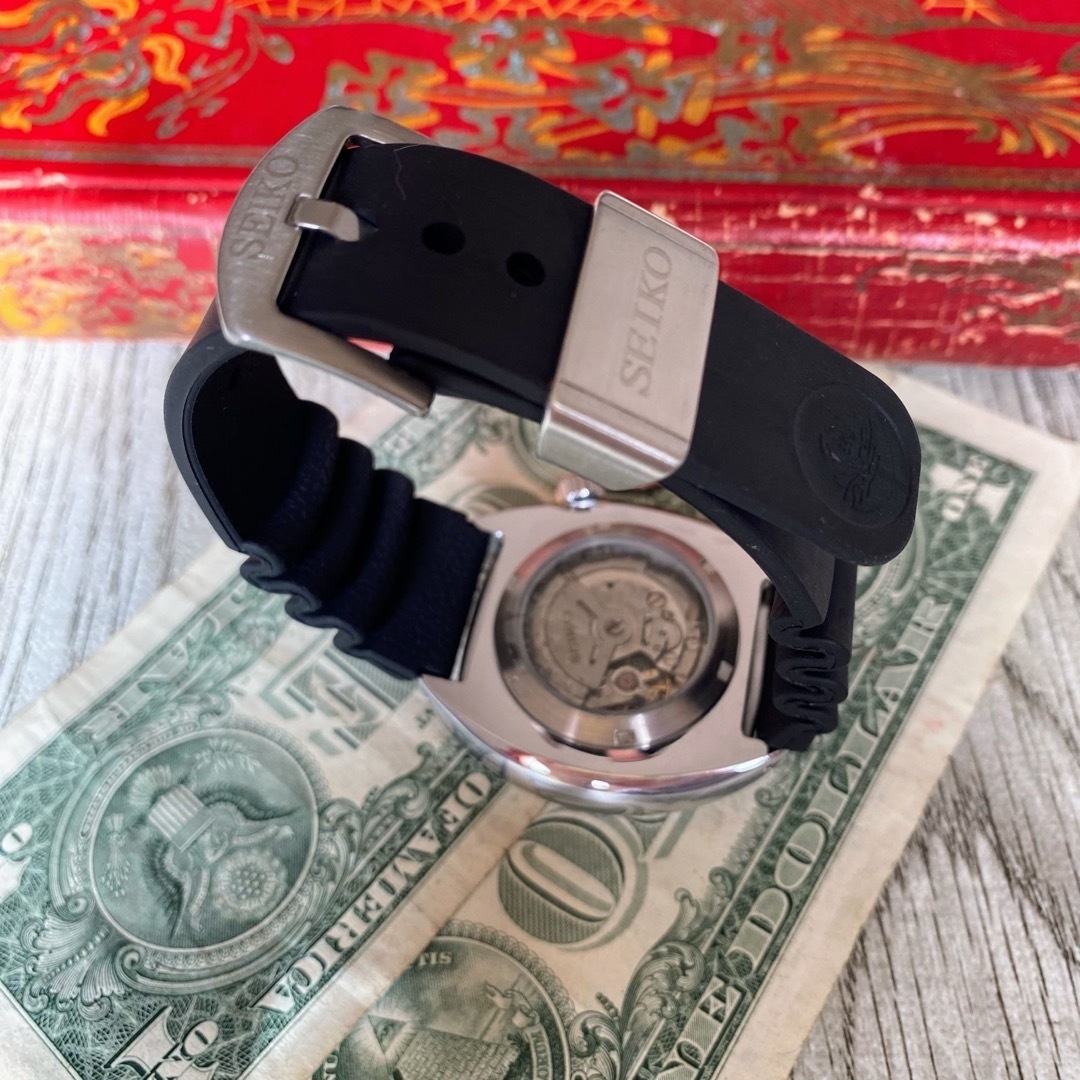 SEIKO(セイコー)の【かっこいい】セイコー メンズ腕時計 ブラック カスタム 自動巻き ヴィンテージ メンズの時計(腕時計(アナログ))の商品写真