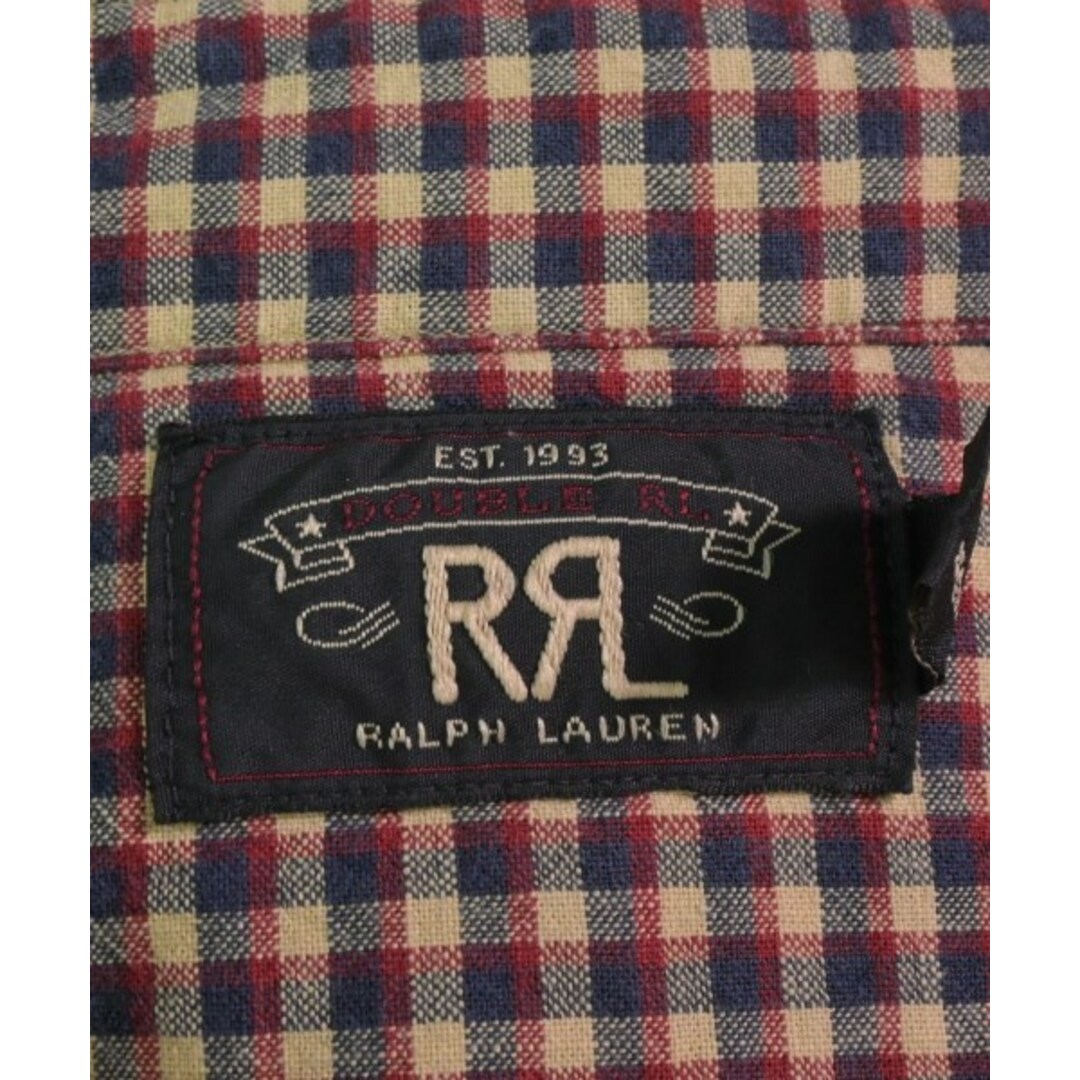 RRL(ダブルアールエル)のRRL ダブルアールエル カジュアルシャツ XS ベージュx紺x赤(チェック) 【古着】【中古】 メンズのトップス(シャツ)の商品写真