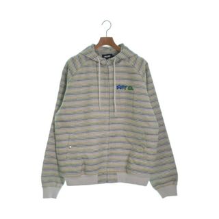 パレス(PALACE)のPALACE パレス ブルゾン（その他） L 白x緑x黒等(ボーダー) 【古着】【中古】(その他)