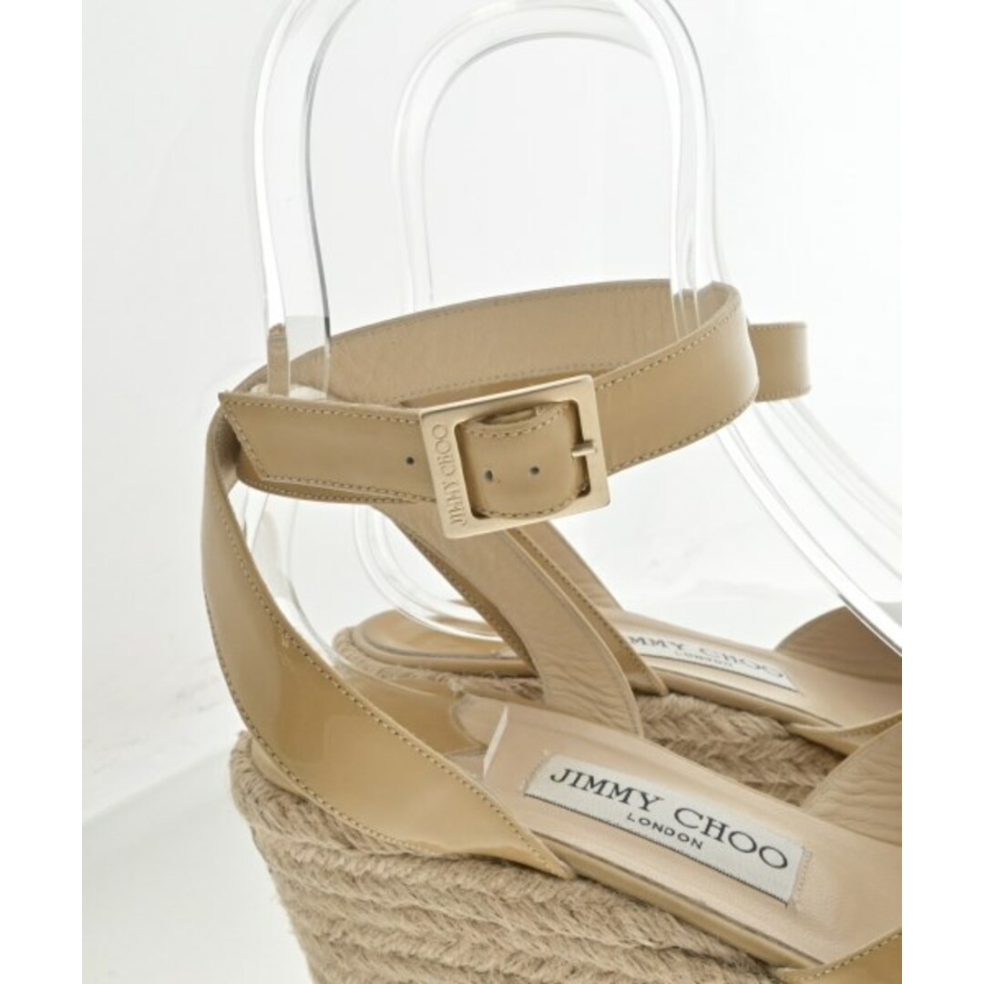 JIMMY CHOO(ジミーチュウ)のJIMMY CHOO サンダル EU38(24.5cm位) ベージュ 【古着】【中古】 レディースの靴/シューズ(サンダル)の商品写真