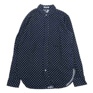 エンジニアードガーメンツ(Engineered Garments)のEngineered Garments エンジニアードガーメンツ 長袖シャツ 水玉 ドット プリント スモールカラー シャツ ネイビー系 XS【中古】(シャツ)