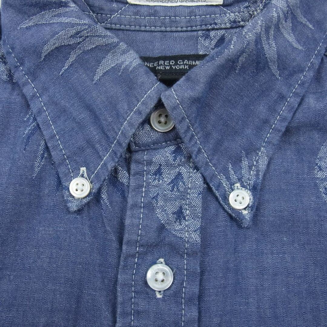 Engineered Garments(エンジニアードガーメンツ)のEngineered Garments エンジニアードガーメンツ 長袖シャツ Pineapple Chambray パイナップル柄 シャンブレー BD シャツ インディゴブルー系 XS【中古】 メンズのトップス(シャツ)の商品写真