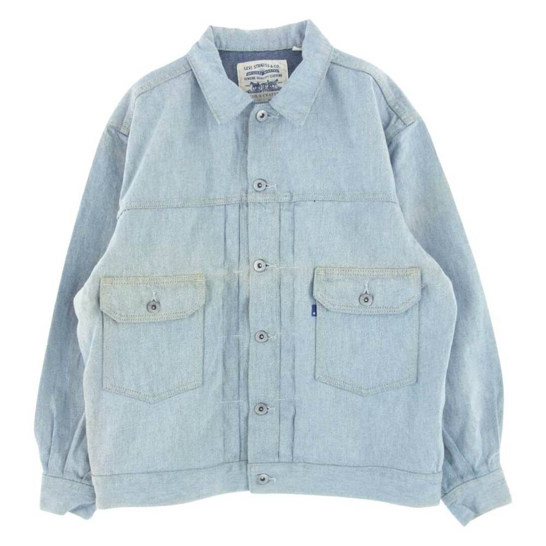 Levi's リーバイス レザージャケット A21120005 MADE&CRAFTED TUCKED TYPE II トラッカー デニム ジャケット インディゴブルー系 XS【極上美品】