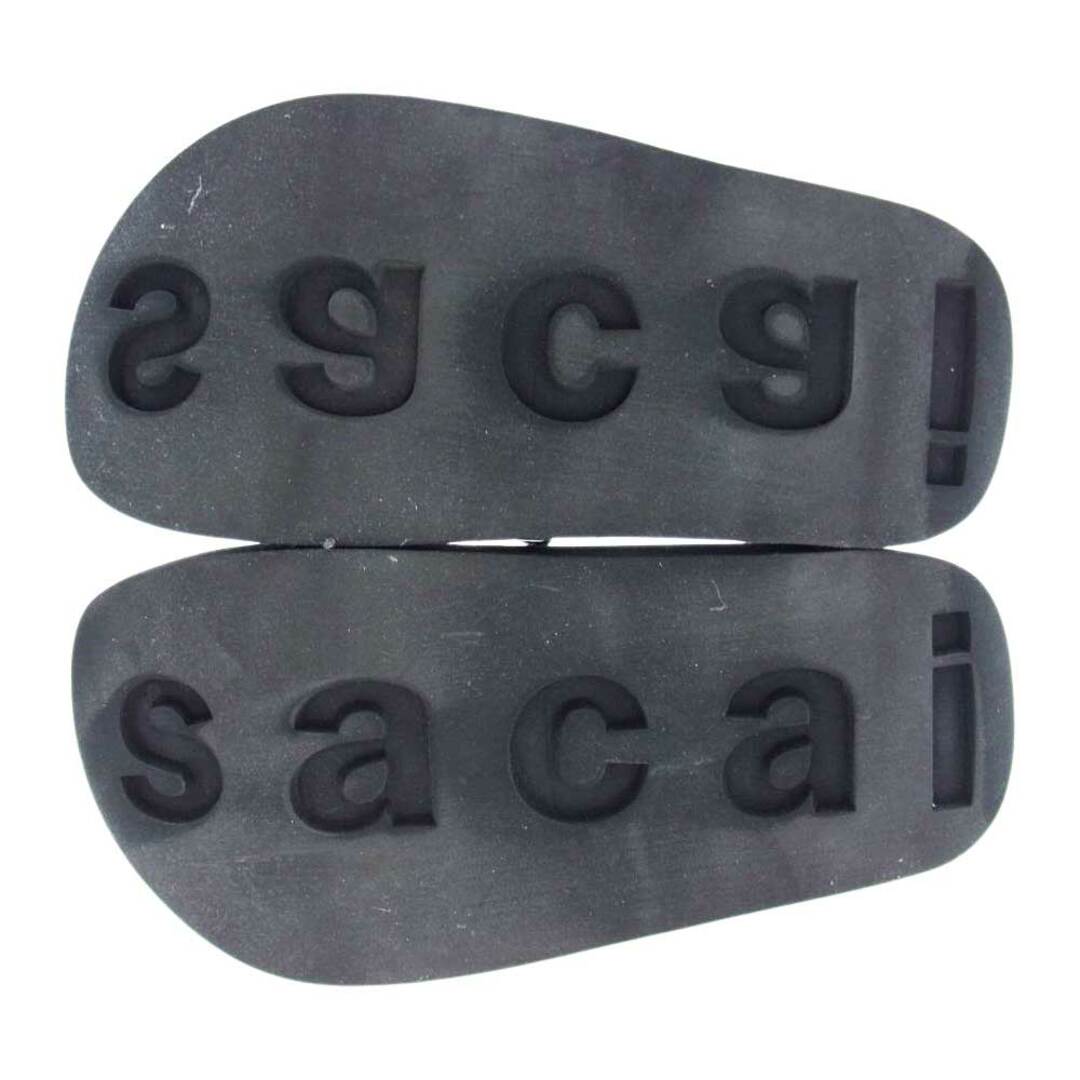 Sacai サカイ サンダル 23-06569 Hybrid Belt Sandals ハイブリッド ベルト サンダル ブラック系 38【中古】