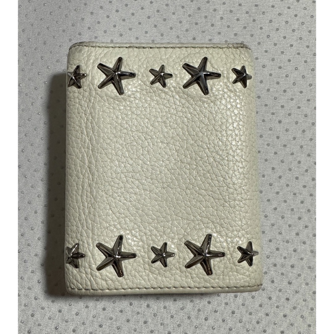JIMMY CHOO(ジミーチュウ)のジミーチュウ ミニウォレット 三つ折財布 白 レディースのファッション小物(財布)の商品写真