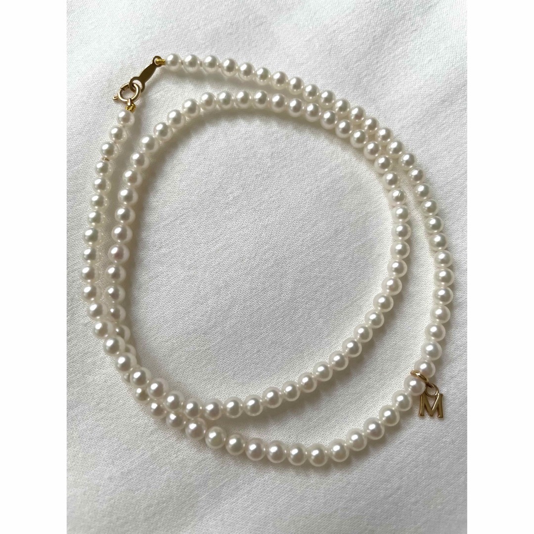 MIKIMOTO(ミキモト)のMIKIMOTO ベビーパール K18 3-3.5mm珠 42cm レディースのアクセサリー(ネックレス)の商品写真