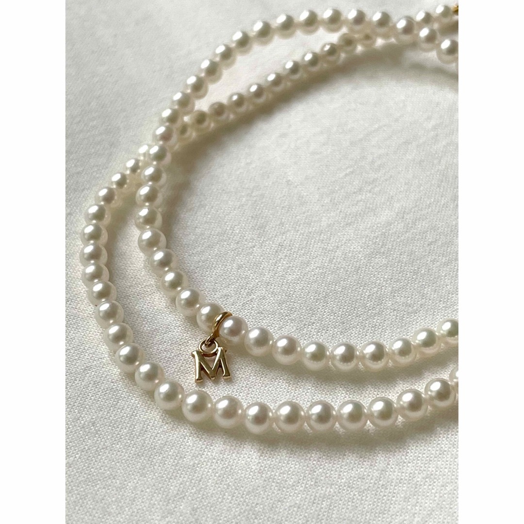 MIKIMOTO(ミキモト)のMIKIMOTO ベビーパール K18 3-3.5mm珠 42cm レディースのアクセサリー(ネックレス)の商品写真