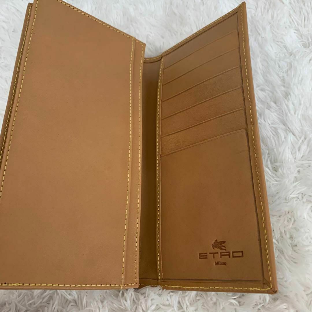 ETRO - 極美品✨エトロ 長財布 ペイズリー柄 総柄 ブラウン レザーの