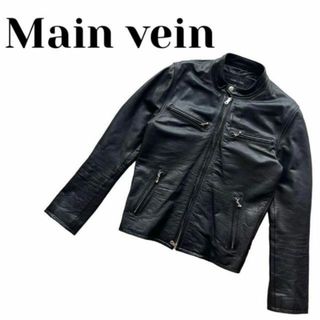 入手困難♪Main vein Timeison ライダース レザージャケットの通販|ラクマ