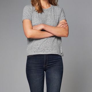 アバクロンビーアンドフィッチ(Abercrombie&Fitch)のAbercrombie＆Fitch アバクロ Ｔシャツ XS 無地 無地ティー(Tシャツ(半袖/袖なし))