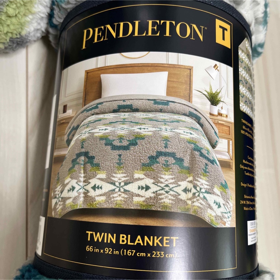 新品 PENDLETON ペンドルトン ブランケット ツイン ２枚セット グレー