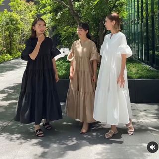ツルバイマリコオイカワ マキシワンピース/ロングワンピース