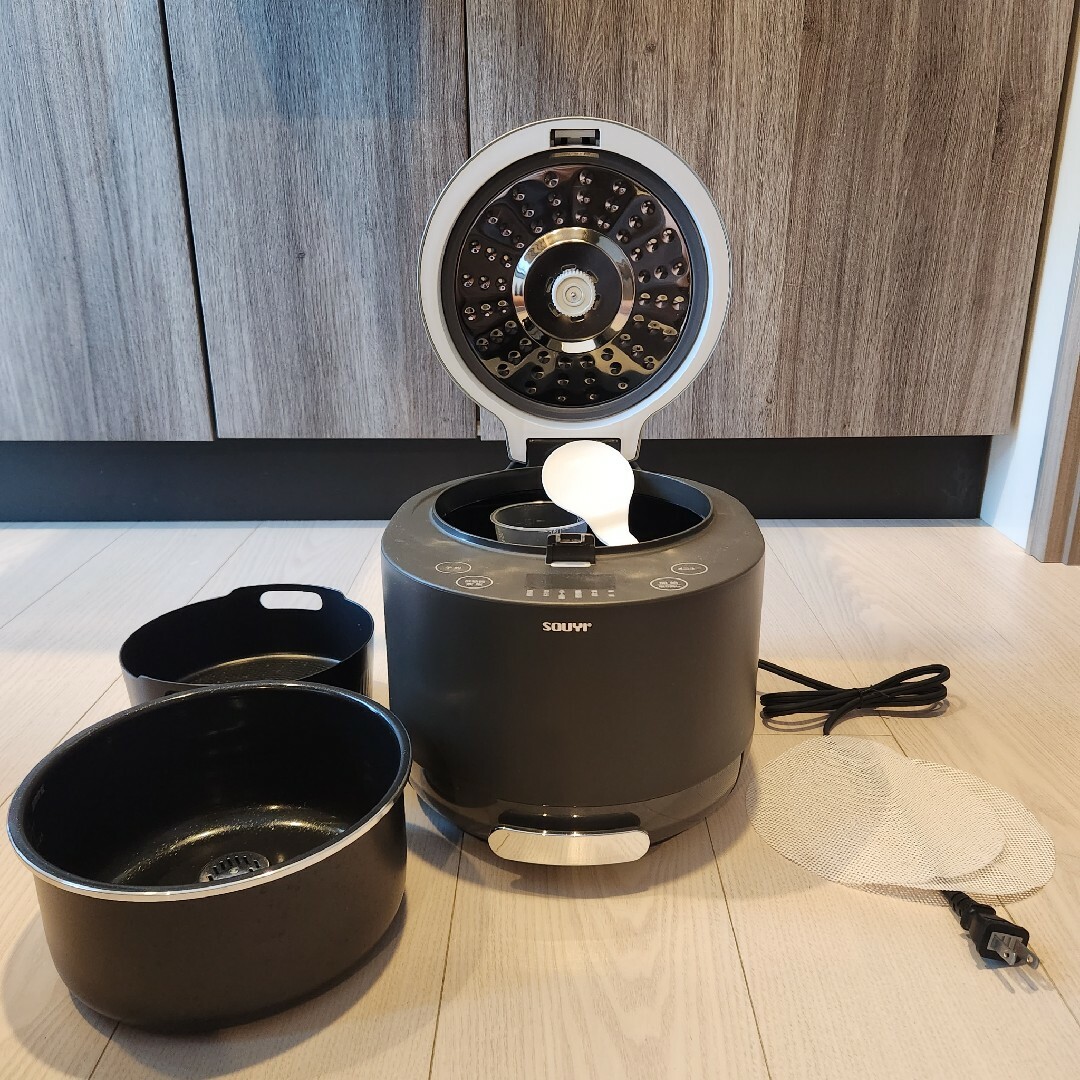スチーム除菌済 SOUYI 糖質カット炊飯器 SY-138 保証書 取扱説明書の
