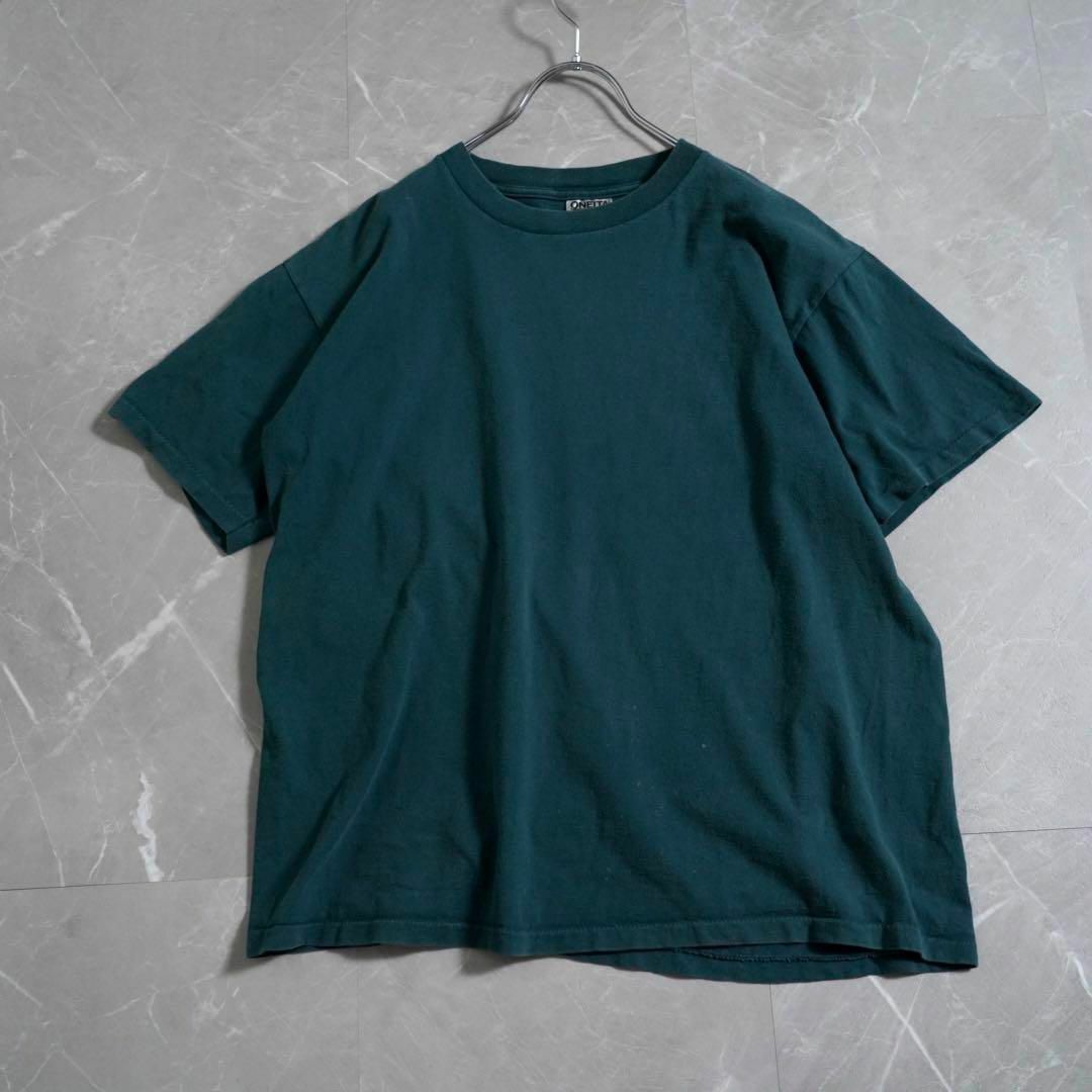オニータ　Tシャツ　バックプリント　90s USA製　緑　シンプル
