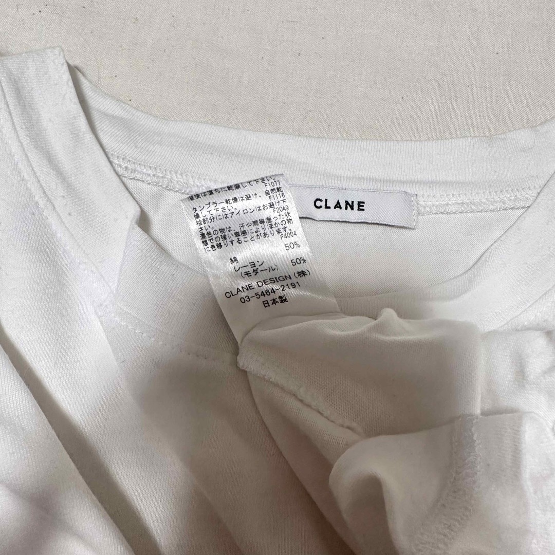 CLANE(クラネ)のCLANE クラネ　ボックススリーブ　カットソー　Tシャツ レディースのトップス(カットソー(半袖/袖なし))の商品写真