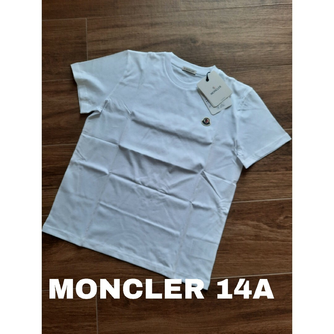 ⭐新品 MONCLER 大人気定番ロゴマーク Tシャツ ホワイト 14A | フリマアプリ ラクマ