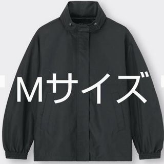 ジーユー(GU)の新品　M　黒　UVカットオーバーサイズブルゾン　GU　完売品　人気　今期商品(ブルゾン)