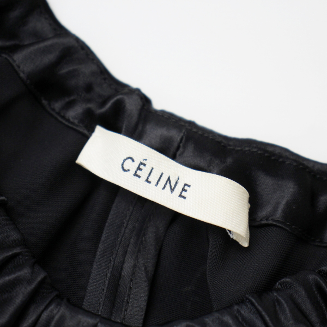 セリーヌ　celine シルク　ギャザー　ワンピース