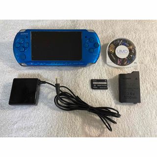 PSP本体  PSP-3000 バブラント・ブルー 動作良好