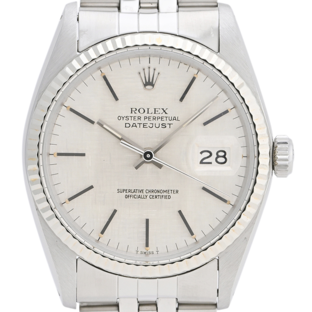 ROLEX デイトジャスト 16014 シルバーモザイク 60番 超美品 自動巻