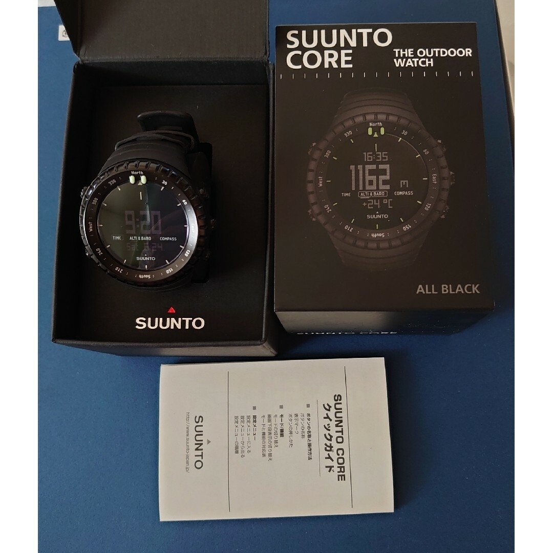 SUUNTO - ☆美品！SUUNTO CORE ALL BLACK スント コア オールブラック