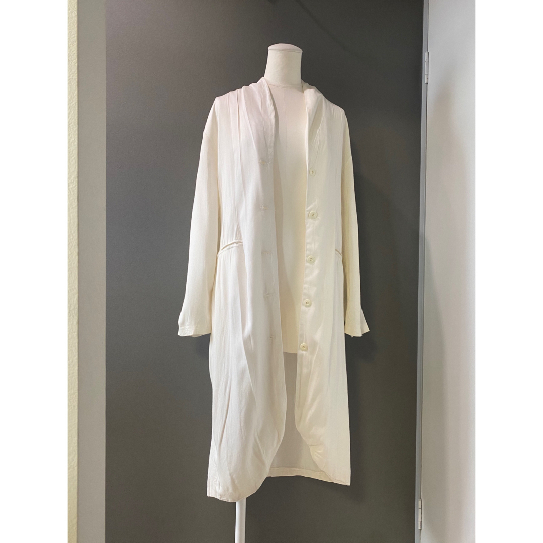 ビンテージ アンティーク 70s USA レーヨン 羽織 白衣 ワンピース 美品