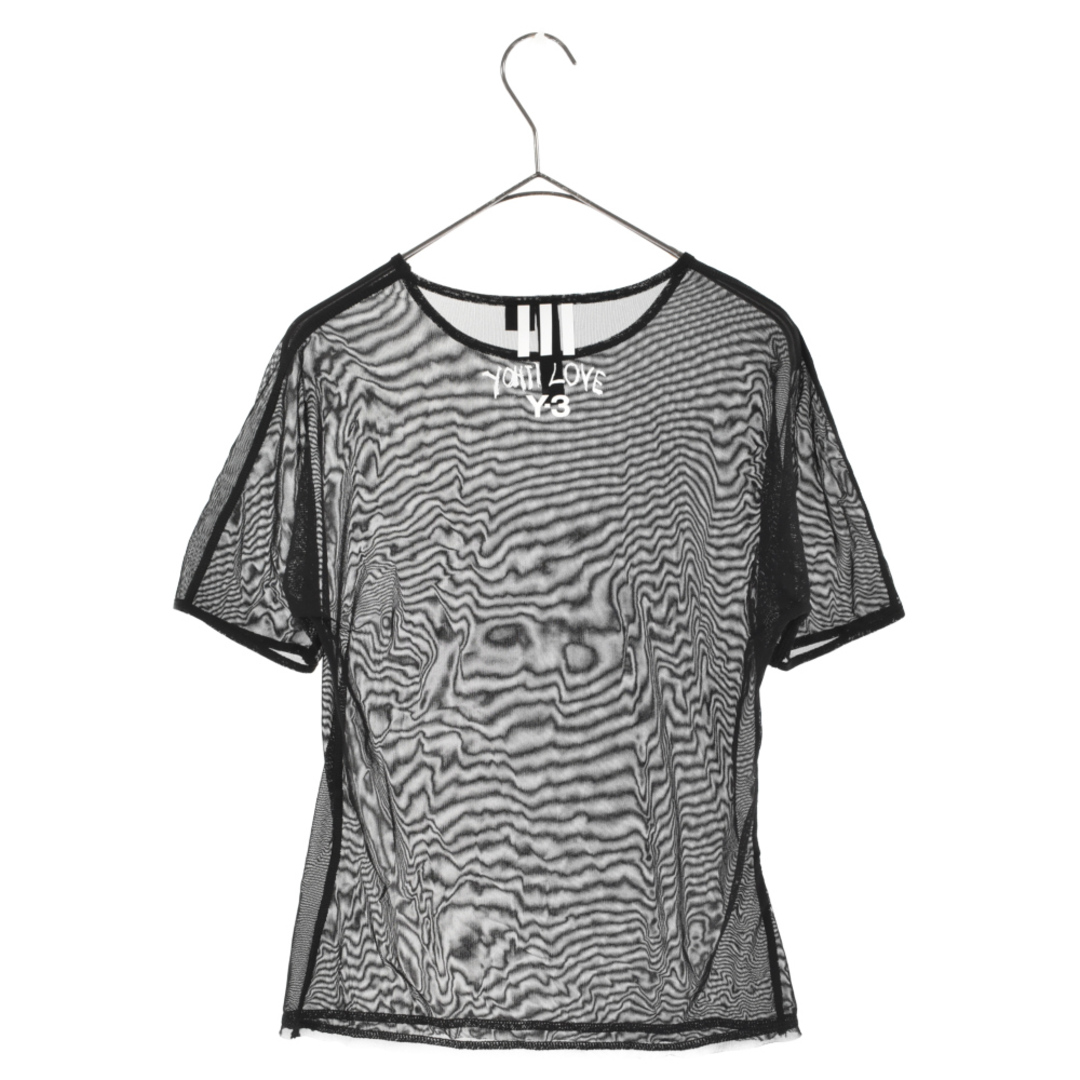 Y-3(ワイスリー)のY-3 ワイスリー Yohji Love Short Sleeve Tee ヨウジ ラブ ショートスリーブ バラ刺繍 半袖Tシャツ レディース ブラック DY7146 メンズのトップス(Tシャツ/カットソー(半袖/袖なし))の商品写真