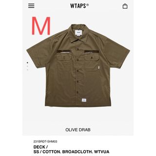 ダブルタップス(W)taps)のwtaps ダブルタップス　deck デッキ　ブロードクロス　オリーブ　M(シャツ)