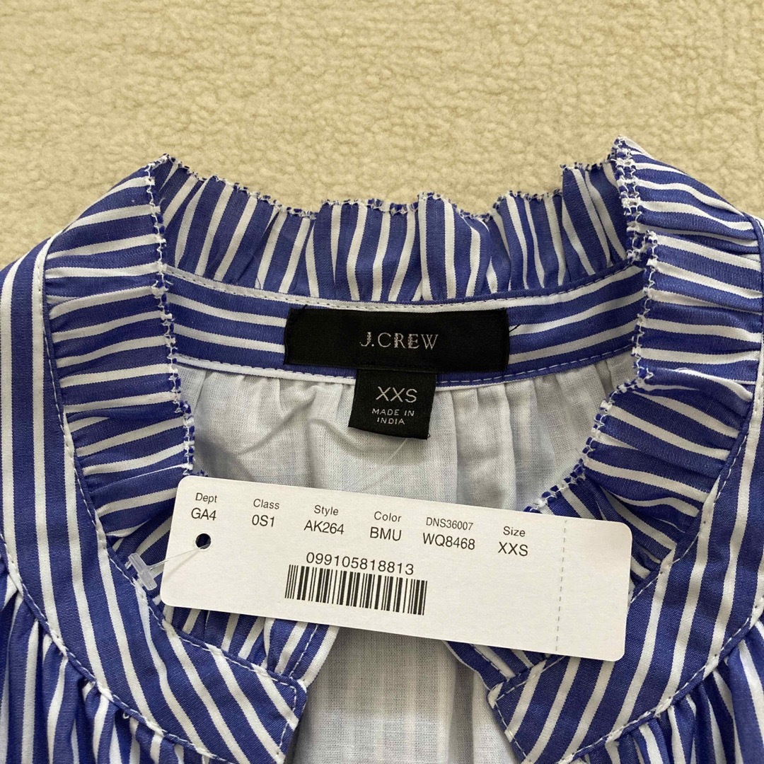 (未使用新品) J.CREW  ストライプ　ティアードワンピース 2