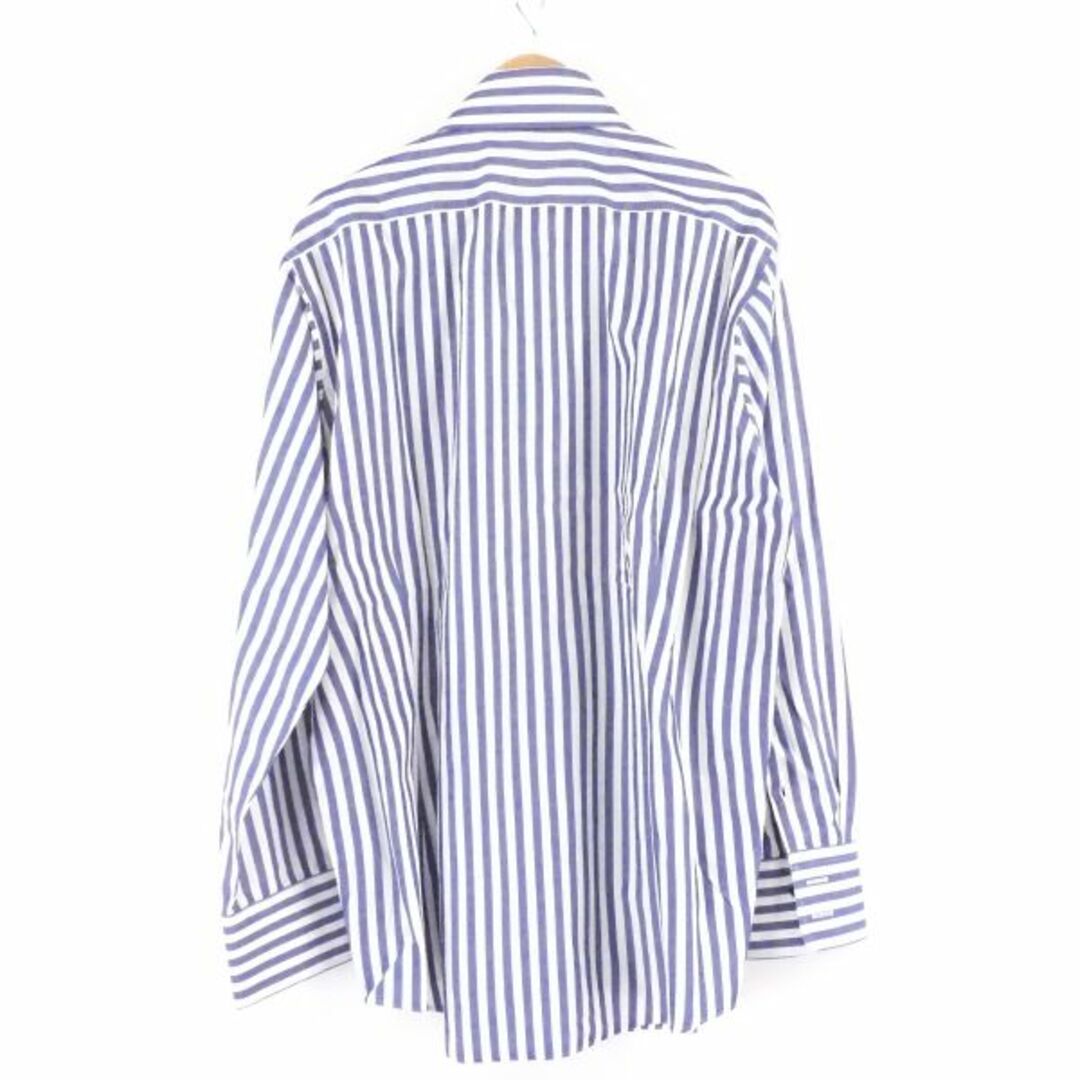 AQUA SCUTUM(アクアスキュータム)の美品 Aquascutum アクアスキュータム 長袖シャツ 1点 ネイビー コットン100% ストライプ メンズ AY3810A67  メンズのトップス(シャツ)の商品写真