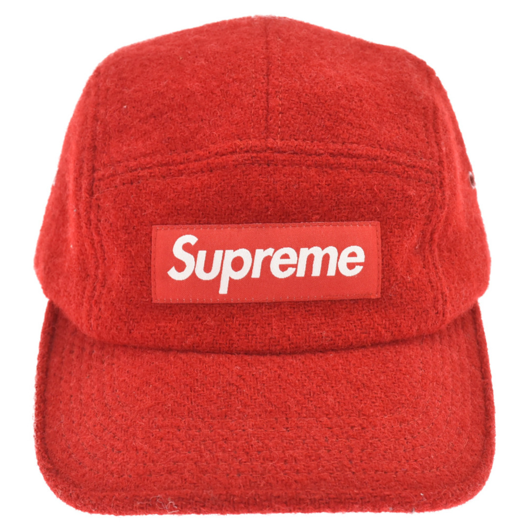 SUPREME シュプリーム 16AW ×Harris Tweed Featherweight Wool Camp Cap フェザーウェイト ウール  キャンプ キャップ レッド ハリスツイード | フリマアプリ ラクマ