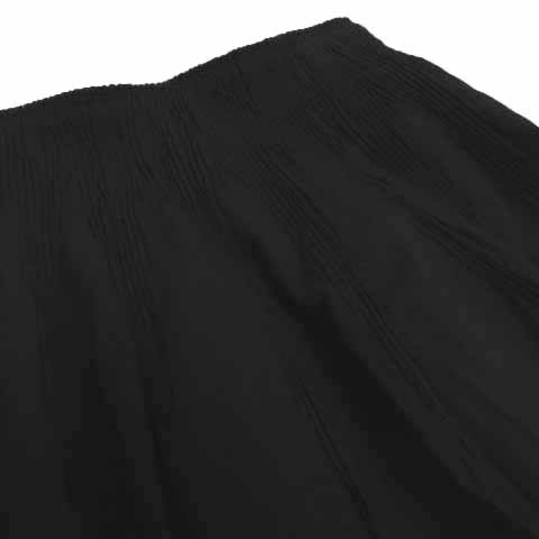 HIROKO BIS(ヒロコビス)のヒロコビス スカート フレア ミディ丈 ウエストゴム ドット 黒 白 13AB レディースのスカート(ひざ丈スカート)の商品写真