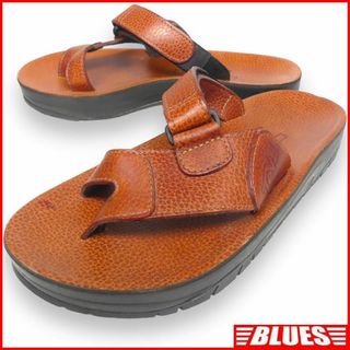 テバ(Teva)のアメリカ製 サンダル 27 本革 茶 レザー メンズ スリッパ HH9055(サンダル)