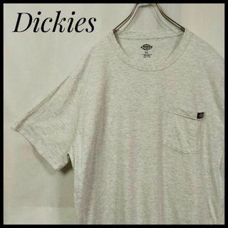 ディッキーズ(Dickies)のディッキーズ　半袖Ｔシャツ　ワンポイント刺繍タグ　無地　ゆるだぼ　クルーネック(Tシャツ/カットソー(半袖/袖なし))