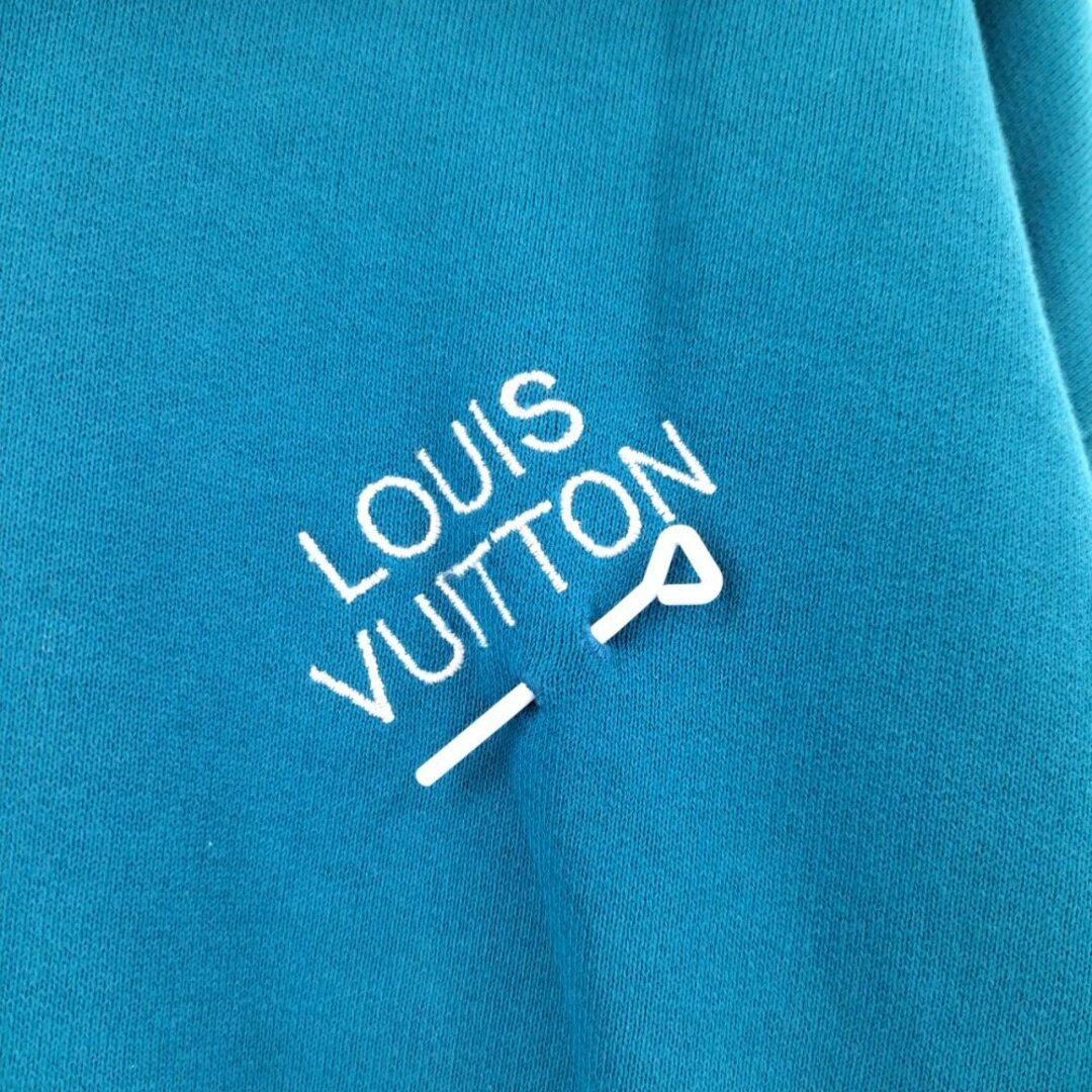 LOUIS VUITTON ルイヴィトン 22AW LVシグネチャーフーディウィズエンブロイダリーパーカー RM222E IHN HNY56W ブルー パーカー