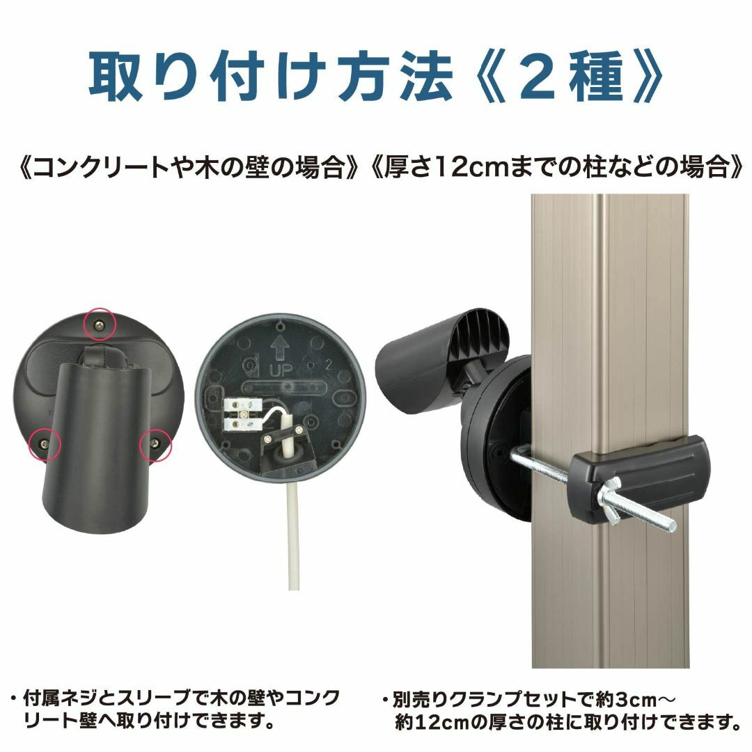 センサーライト用クランプセット OSE-SCS1D 07-8285 オーム電機 荒れ センサーライト用クランプセット OSE-SCS1D 07-8285 オーム電機 荒れ
