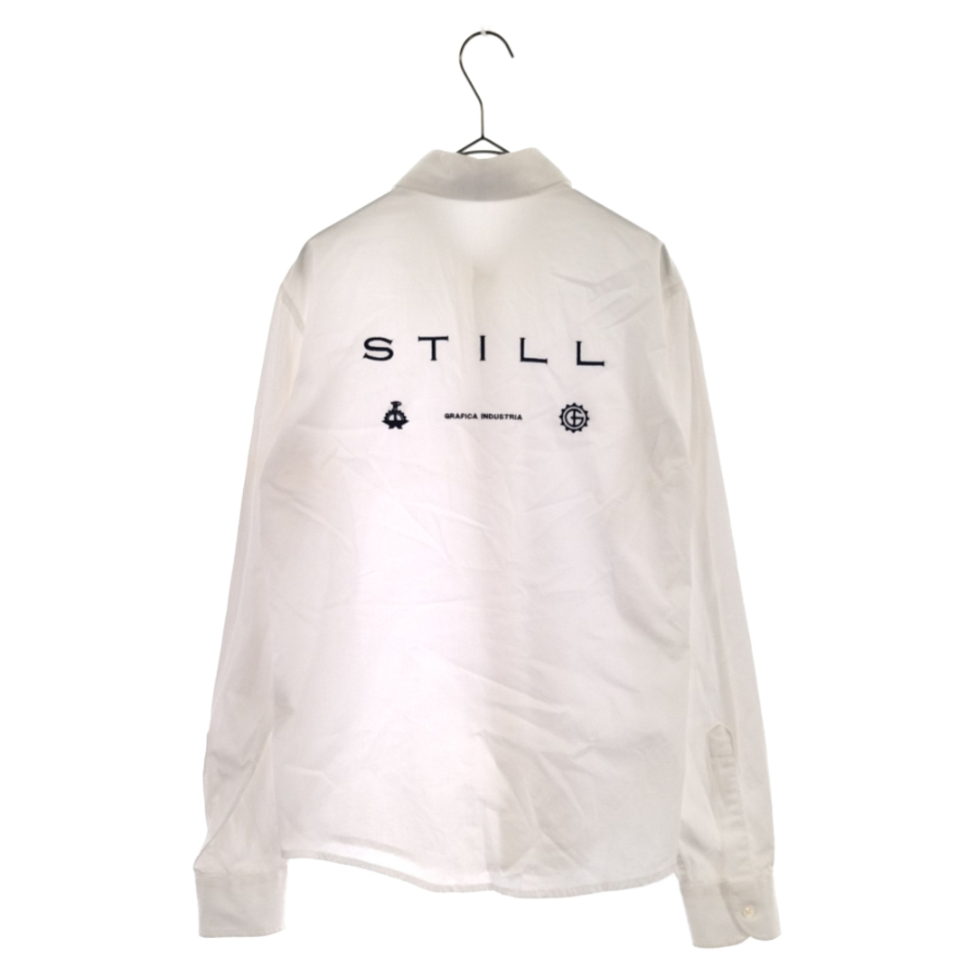 RAF SIMONS(ラフシモンズ)のRAF SIMONS ラフシモンズ 03AW closer期 STILLプリント長袖シャツ ホワイト アーカイブ 長袖シャツ メンズのトップス(シャツ)の商品写真