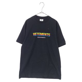 VETEMENTS ヴェトモン 21SS マルチカラーロゴプリントTシャツ 半袖T