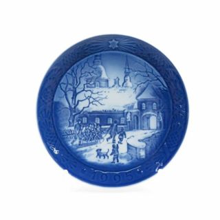 ロイヤルコペンハーゲン(ROYAL COPENHAGEN)の美品 ROYAL COPENHAGEN ロイヤルコペンハーゲン 1995年 「マナーハウスでのクリスマス」 イヤープレート 1枚 飾皿 記念 SY6322K (その他)