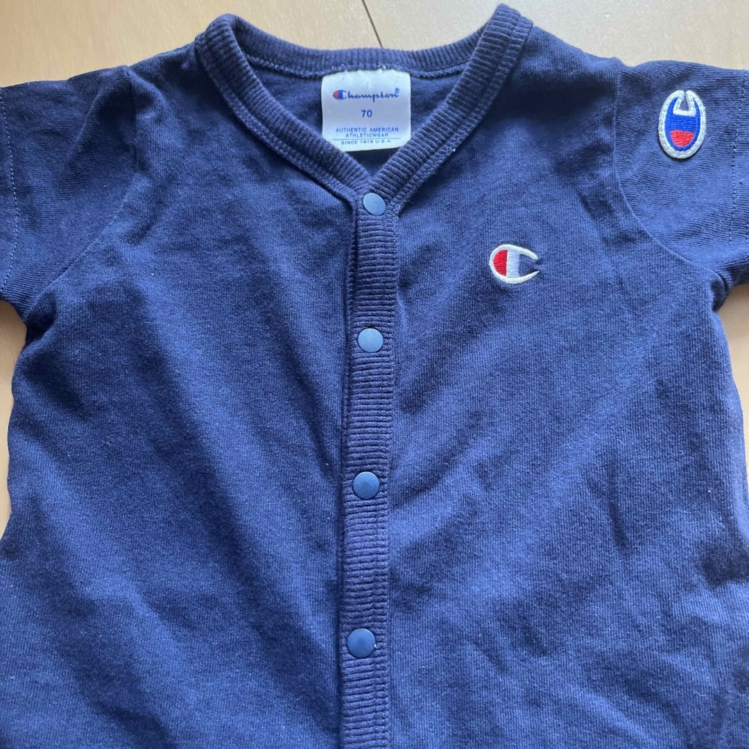 Champion(チャンピオン)のチャンピオン　ロンパース　70 キッズ/ベビー/マタニティのベビー服(~85cm)(ロンパース)の商品写真