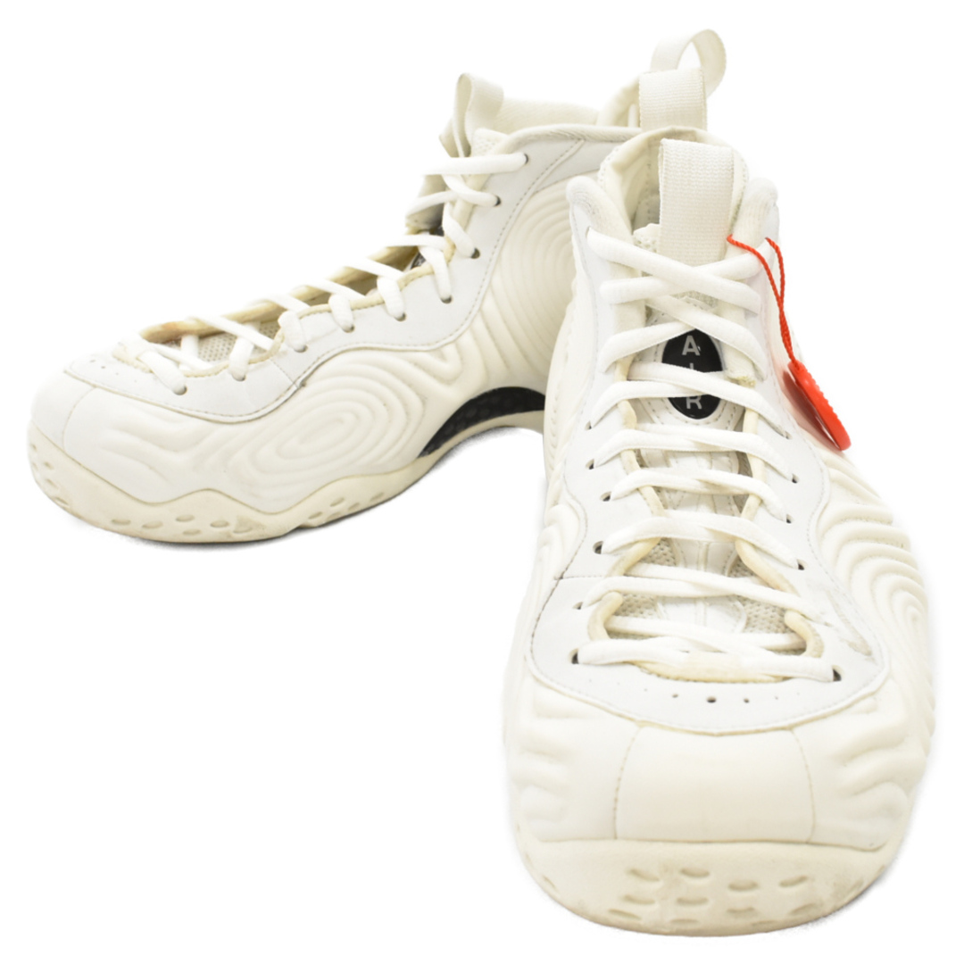 COMME des GARCONS HOMME PLUS コムデギャルソンオムプリュス 21AW ×Nike Air Foamposite One ナイキ エア フォームポジット1 ホワイト ハイカットスニーカー US7.5/25.5cm DJ7952-100