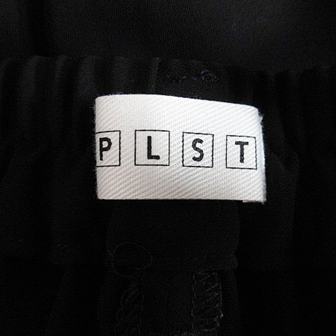 PLST(プラステ)のプラステ PLST パンツ ガウチョパンツ タック 薄手 無地 S 黒 ボトムス レディースのパンツ(その他)の商品写真