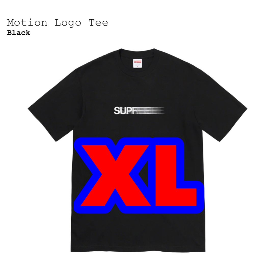 Supreme(シュプリーム)のSupreme Motion Logo Tee XL Black 黒 メンズのトップス(Tシャツ/カットソー(半袖/袖なし))の商品写真